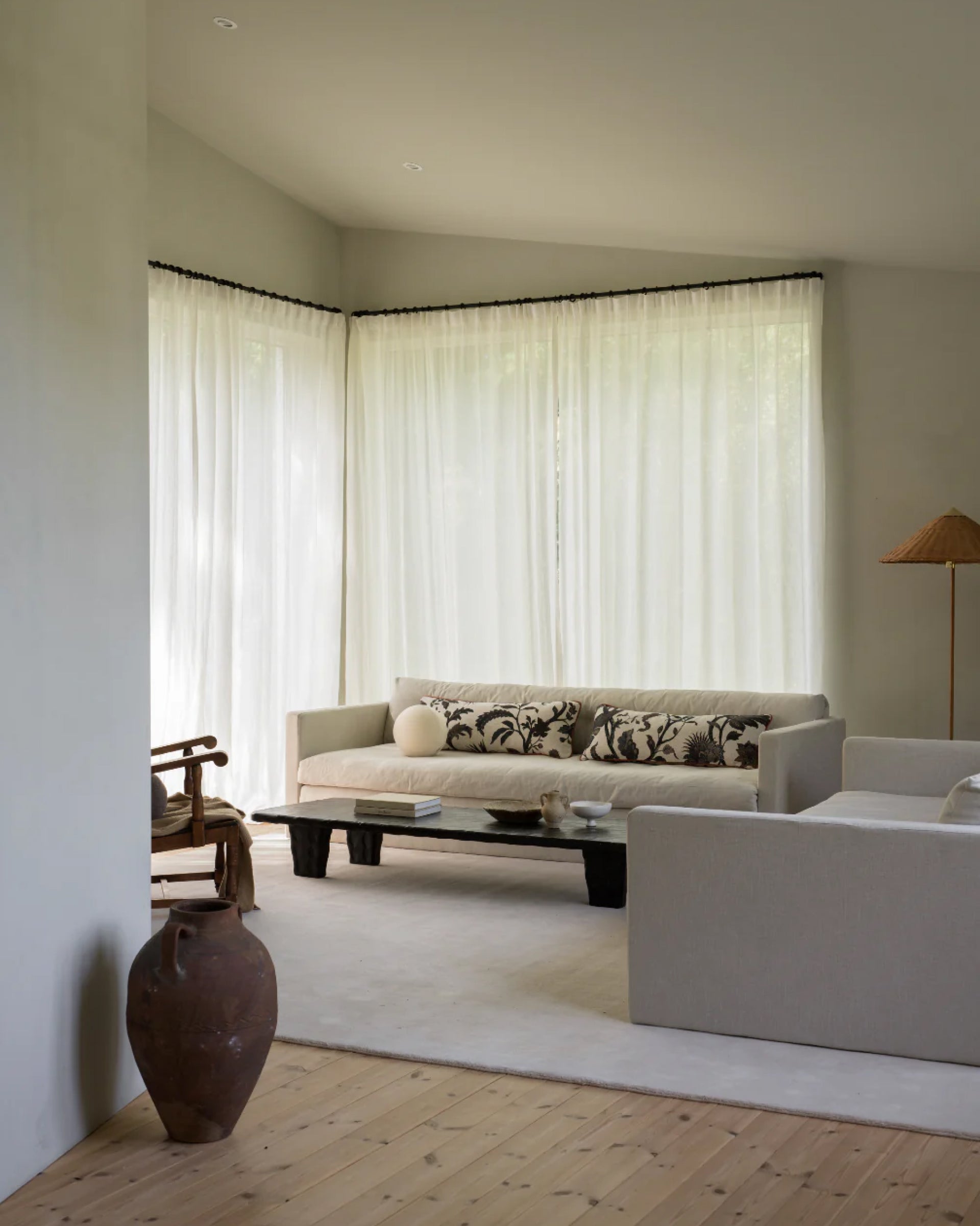 Terra, Ivory Sheer Curtain